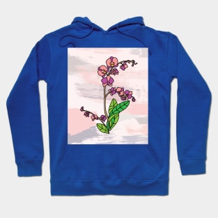 Vintage Flowers Orchids Colorful Hoodie